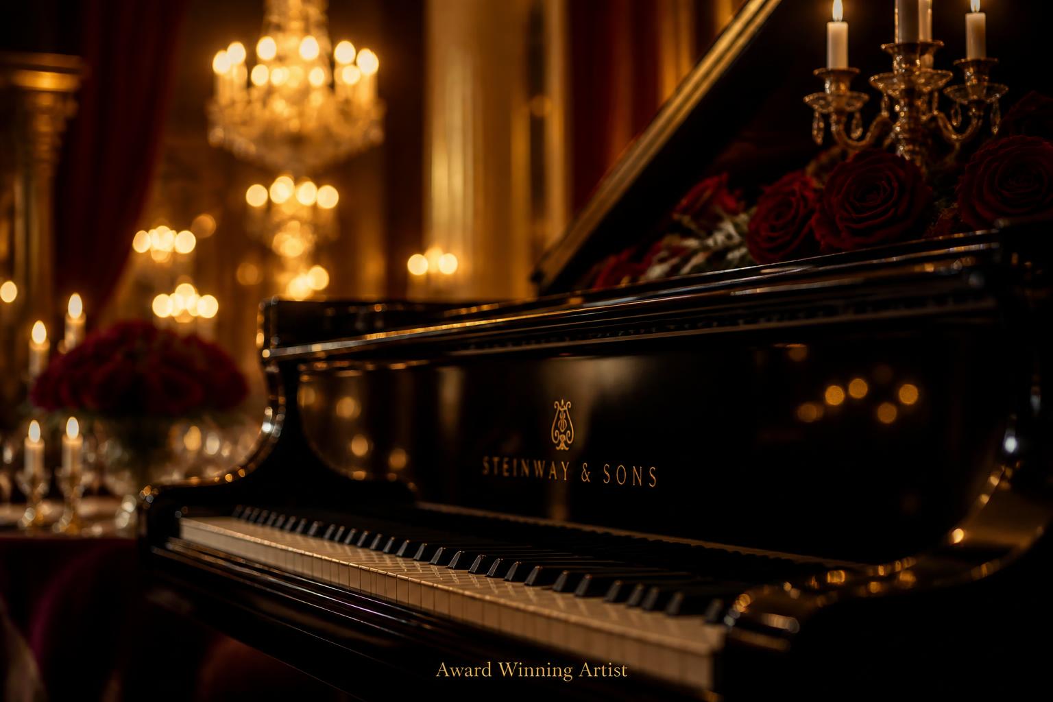 DeSean Kirkland — Steinway grand piano in candlelight